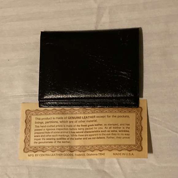 Vintage Genuine Leather Wallet with Original Certificate of Authenticity - Picture 3 of 11